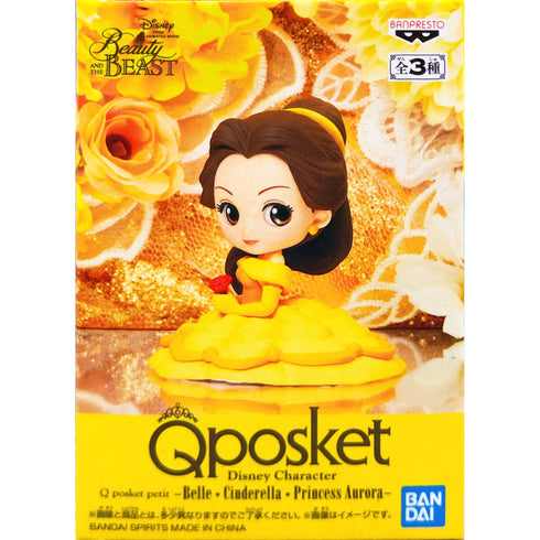 【迷你版】Banpresto 迪士尼公主 美女與野獸 貝兒公主  景品模型 正常色 A款 盒